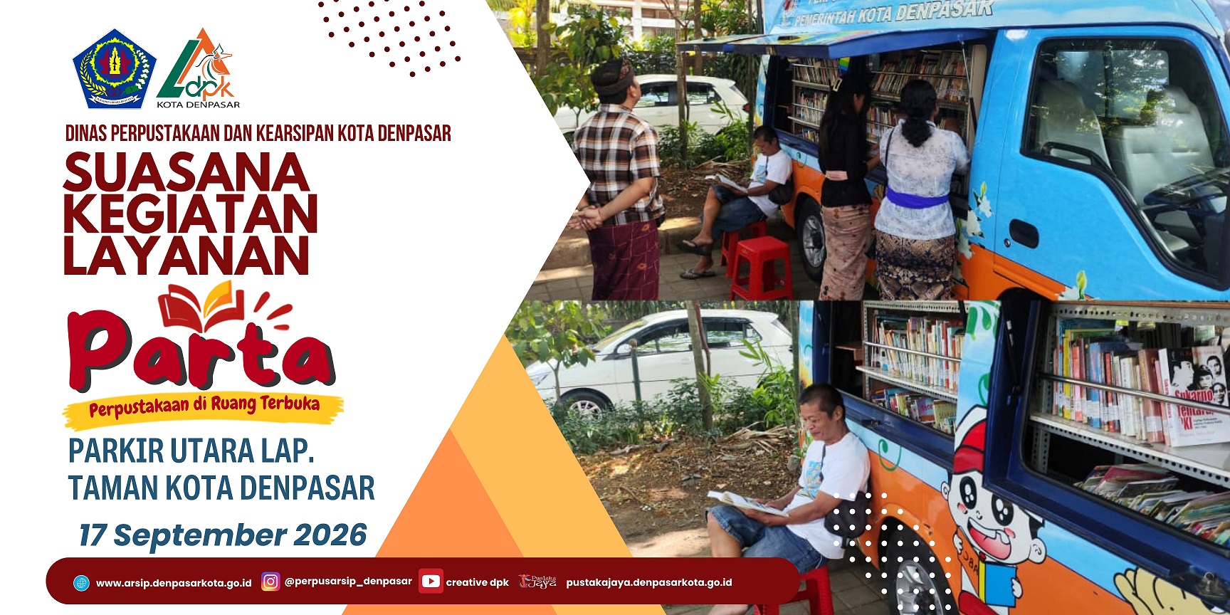 Perpustakaan di Ruang Terbuka "PARTA"